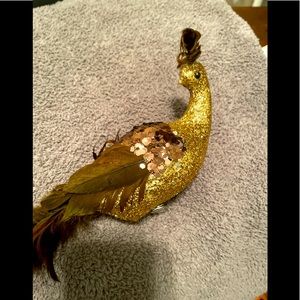 Embellished Regal Peacock Clips right at 22” long